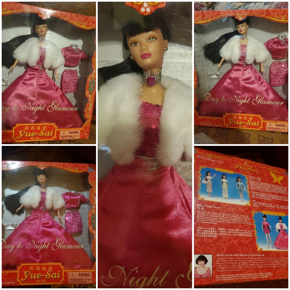 Yue Sai Wawa -2001 NIB-Collectible Doll Day To Night- Glamour